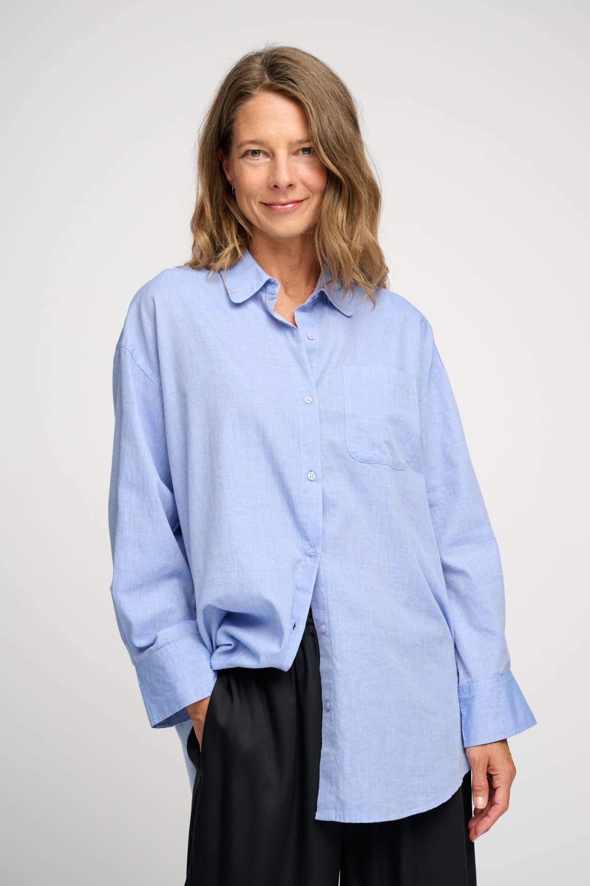Avalon Chambray Shirt - Light Blue
