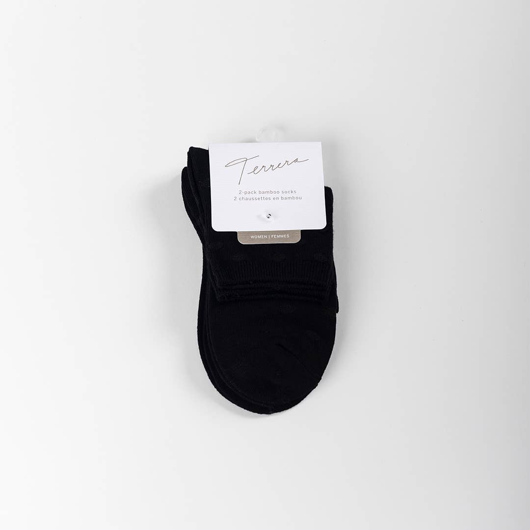 Ladies' 2-Pack Micro Crew Length Bamboo Socks