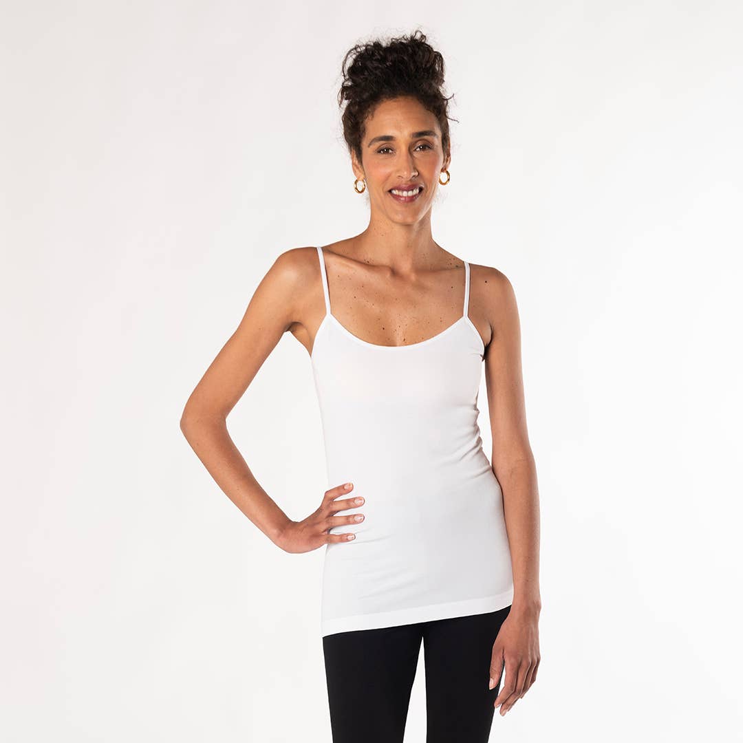 Essential Bamboo Cami - White