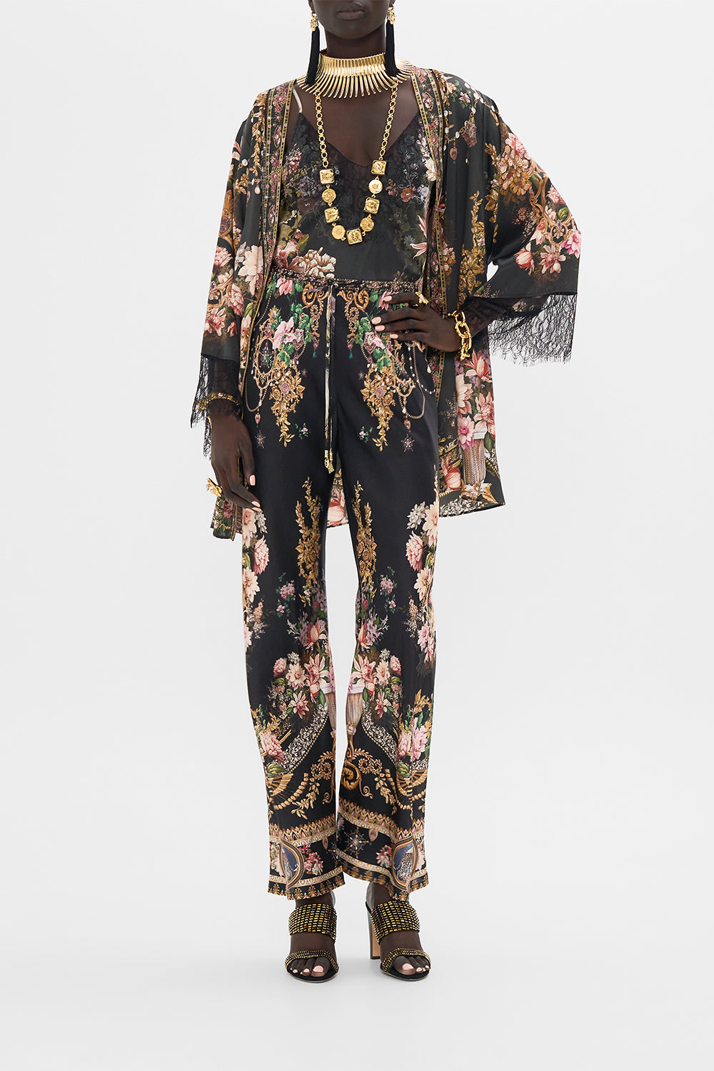 Dynasty Daze: Bias Cut Drawstring Pant