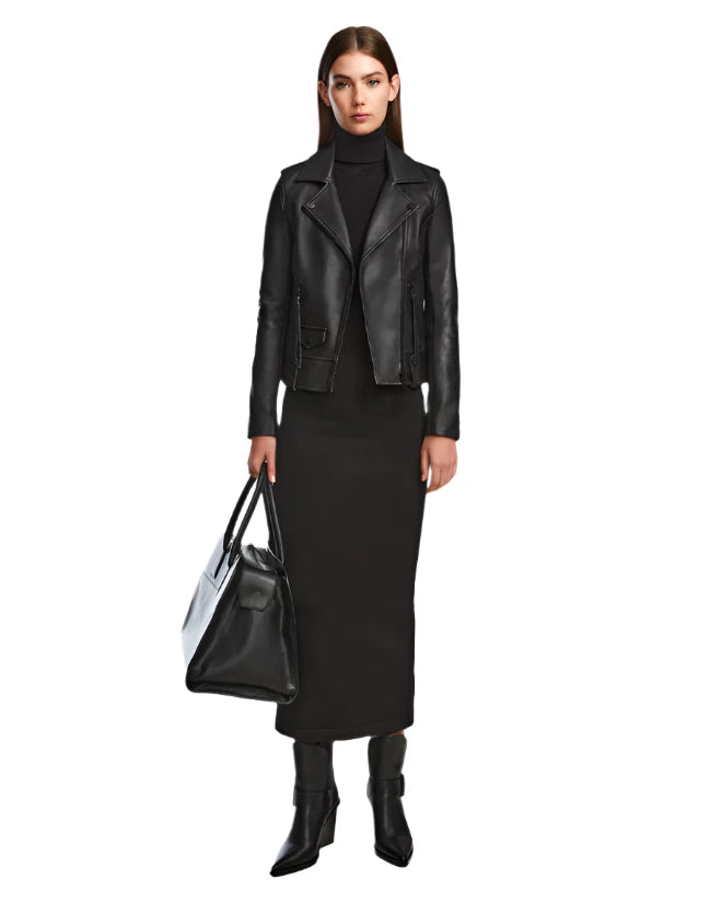 Mergo Leather Moto Jacket