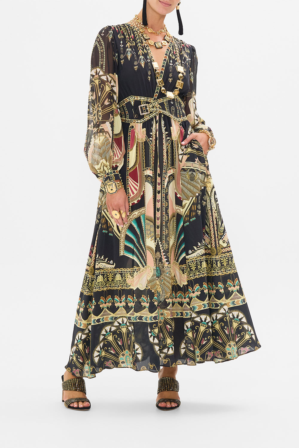 They Called Her Nefertari: Peaked Waistband Long Dress