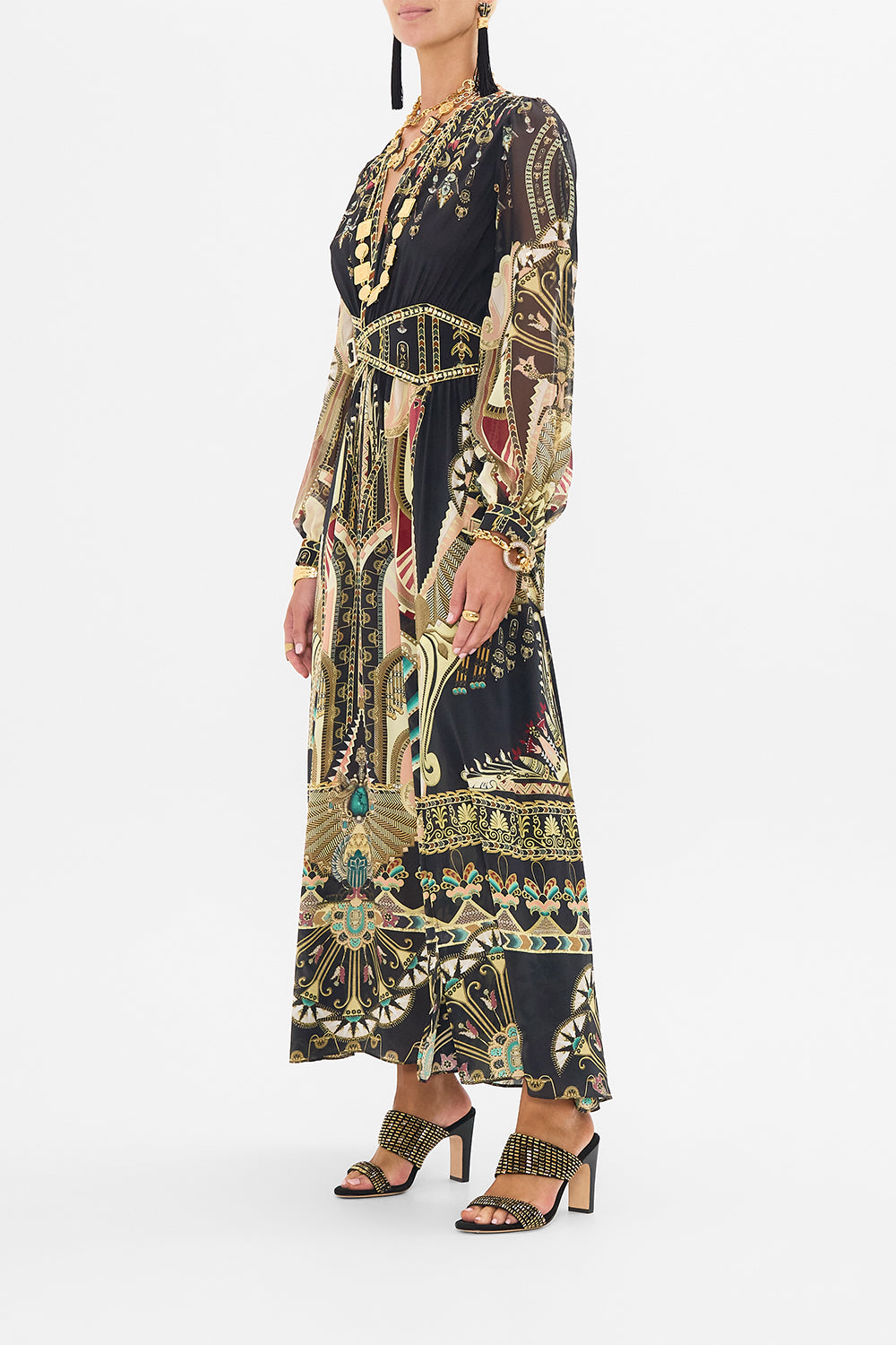 They Called Her Nefertari: Peaked Waistband Long Dress