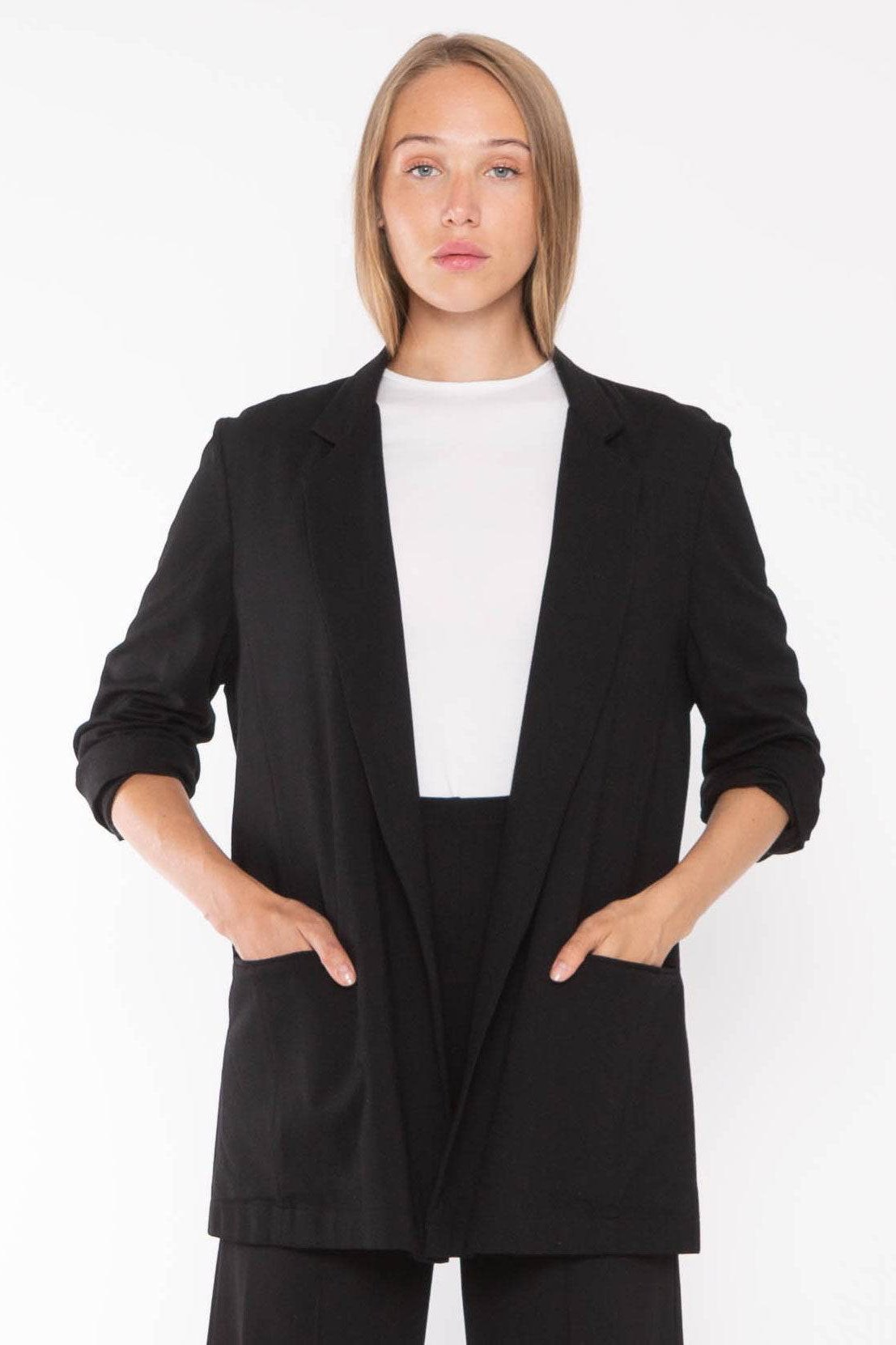 Ponte Knit Oversized Blazer