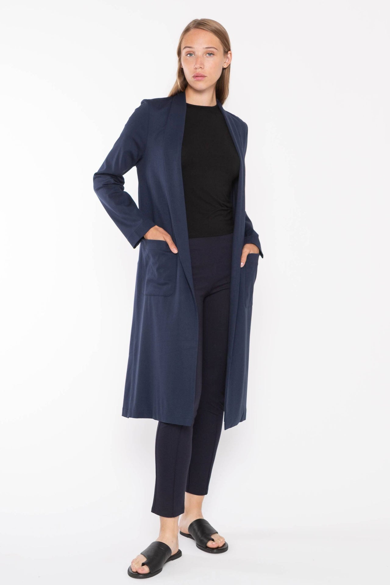 Ponte Knit Smoking Jacket