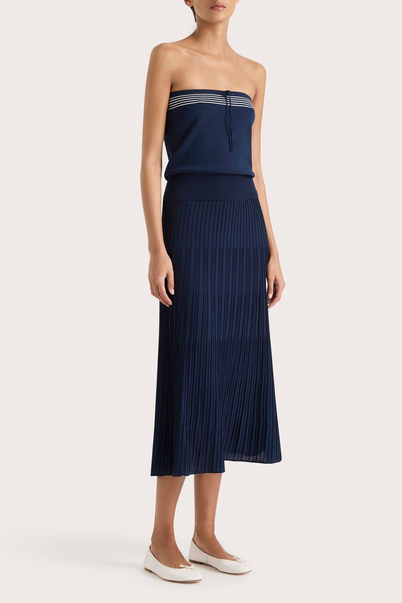 Citara Drawstring Midi Skirt