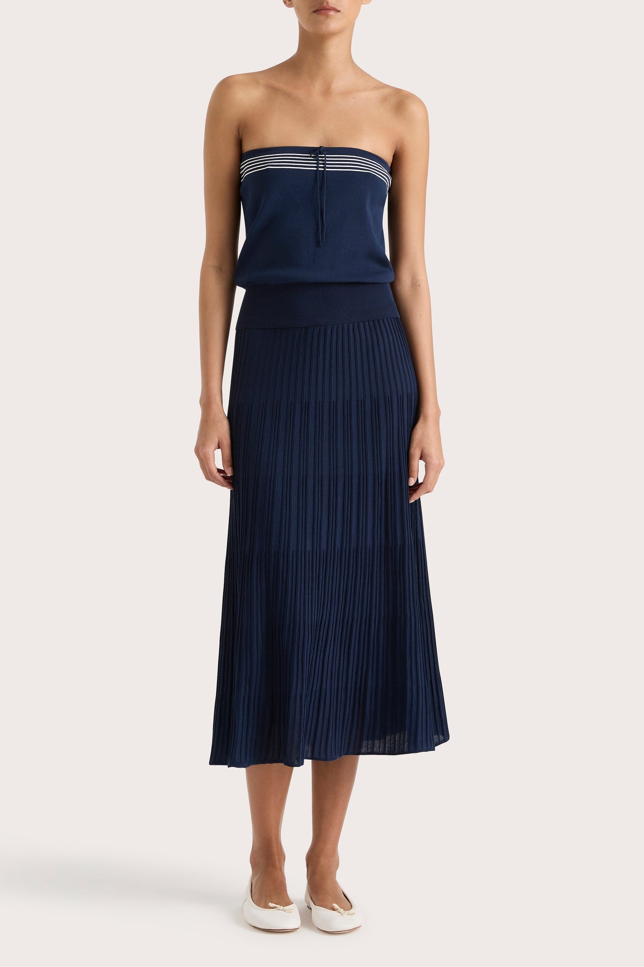 Citara Drawstring Midi Skirt