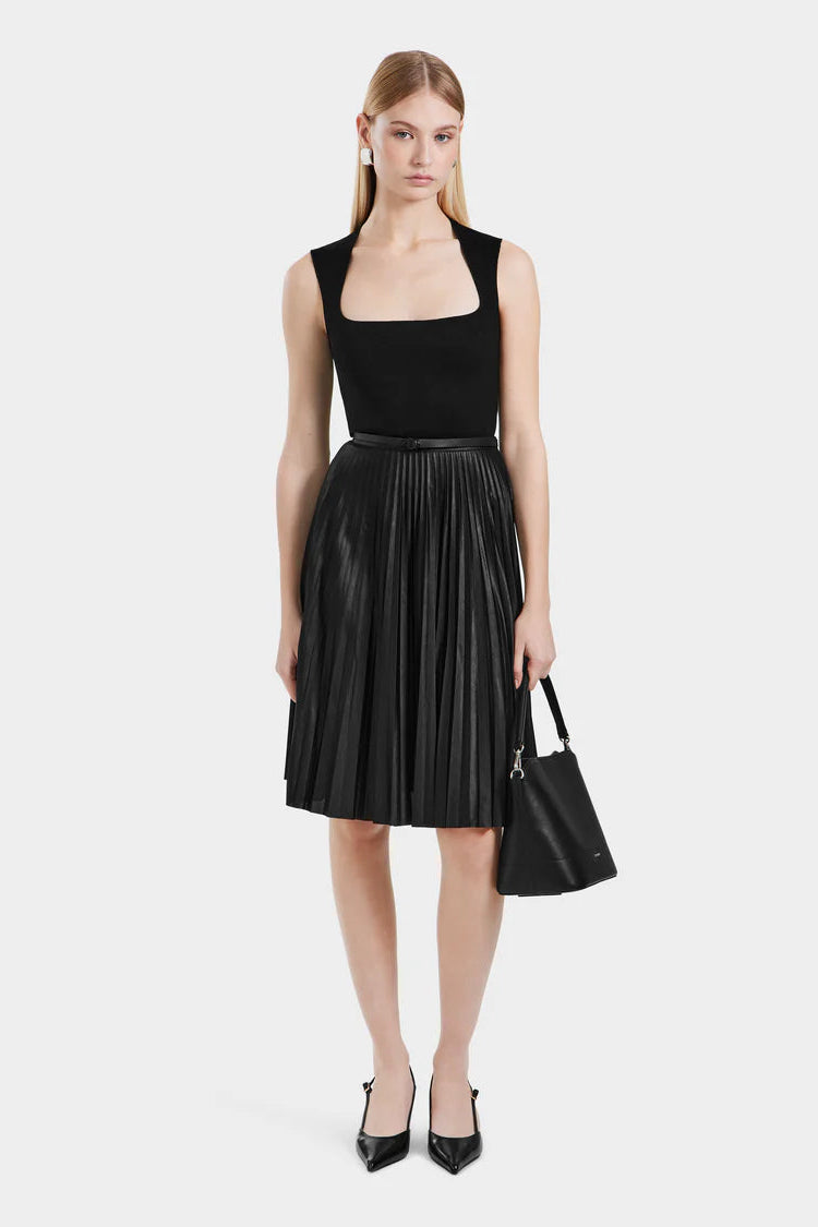 Jane Pleated Midi Skirt