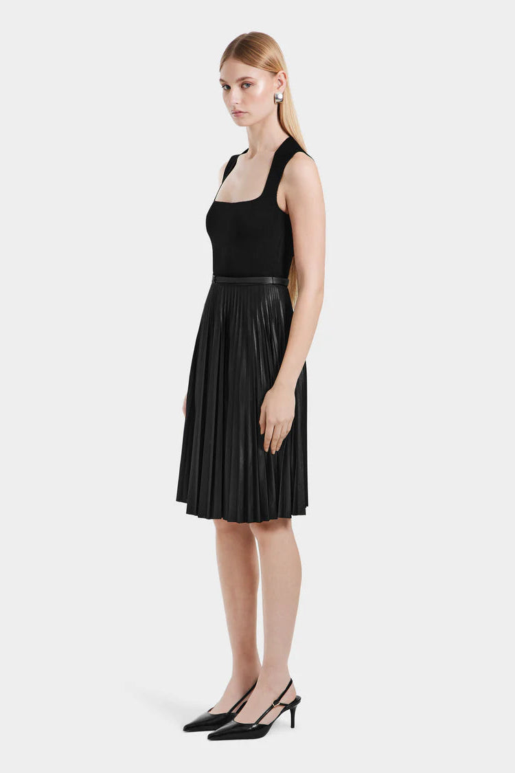 Jane Pleated Midi Skirt