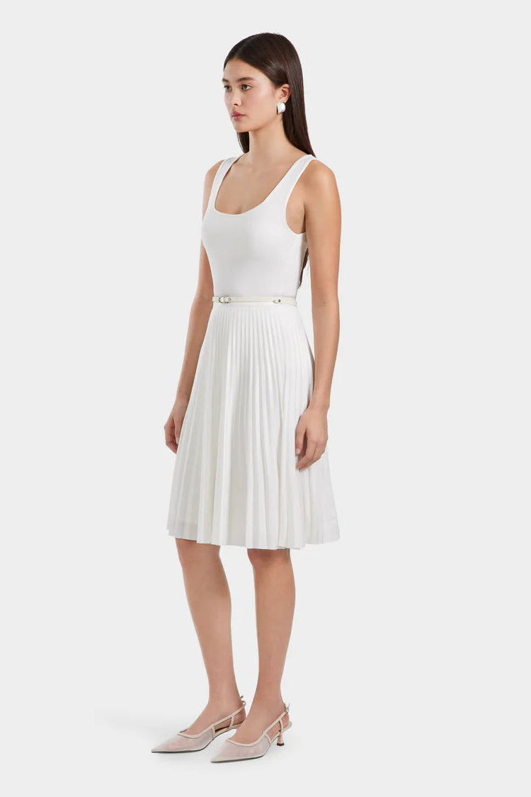 Jane Pleated Midi Skirt