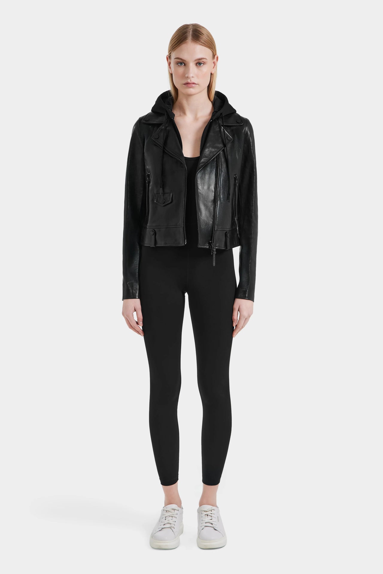 Malak Leather Moto Jacket