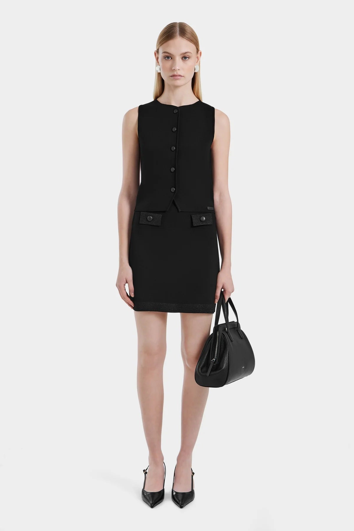 Maryam Buttoned Knit Vest