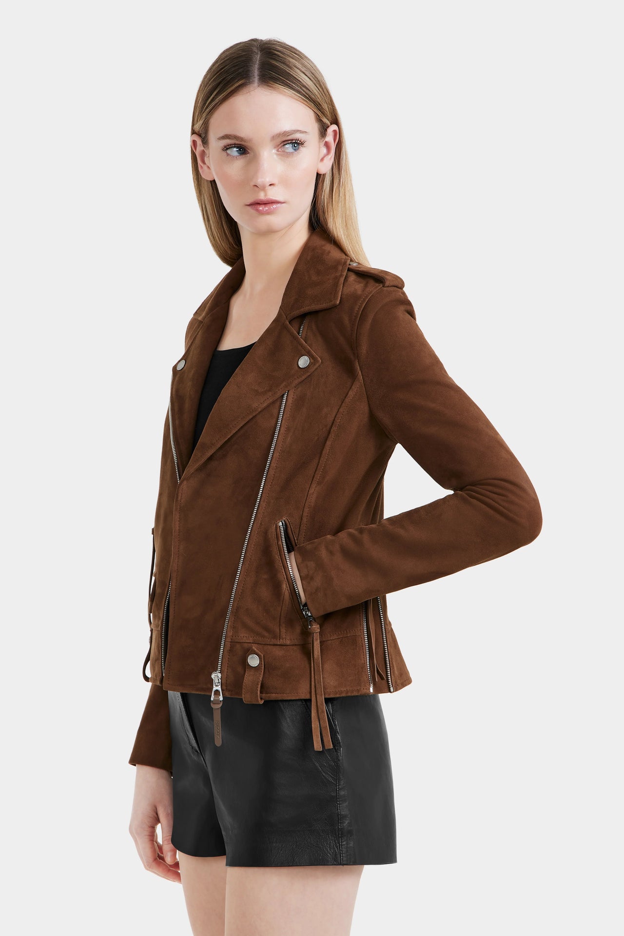 Mergo Suede Moto Jacket