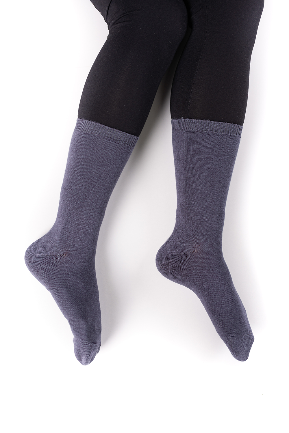 Ladies' 2-Pack Crew Length Bamboo Socks - Grey